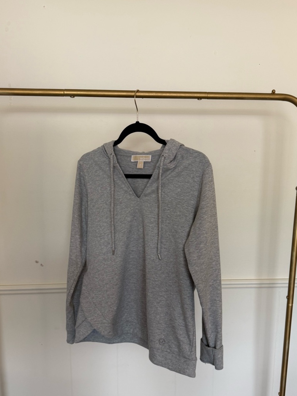Michael Kors Gray V-Neck Pullover